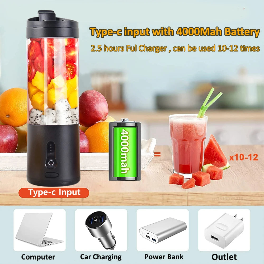 JuicyVibe™ Mini Portable Blender