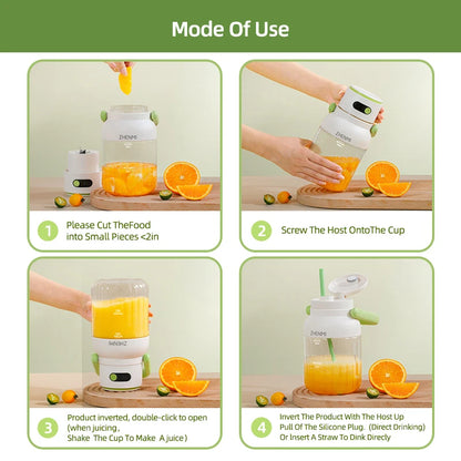 JuicyVibe™ FreshGo Portable Juicer
