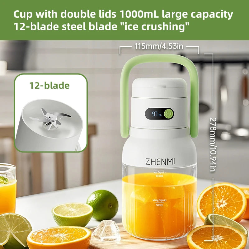JuicyVibe™ FreshGo Portable Juicer